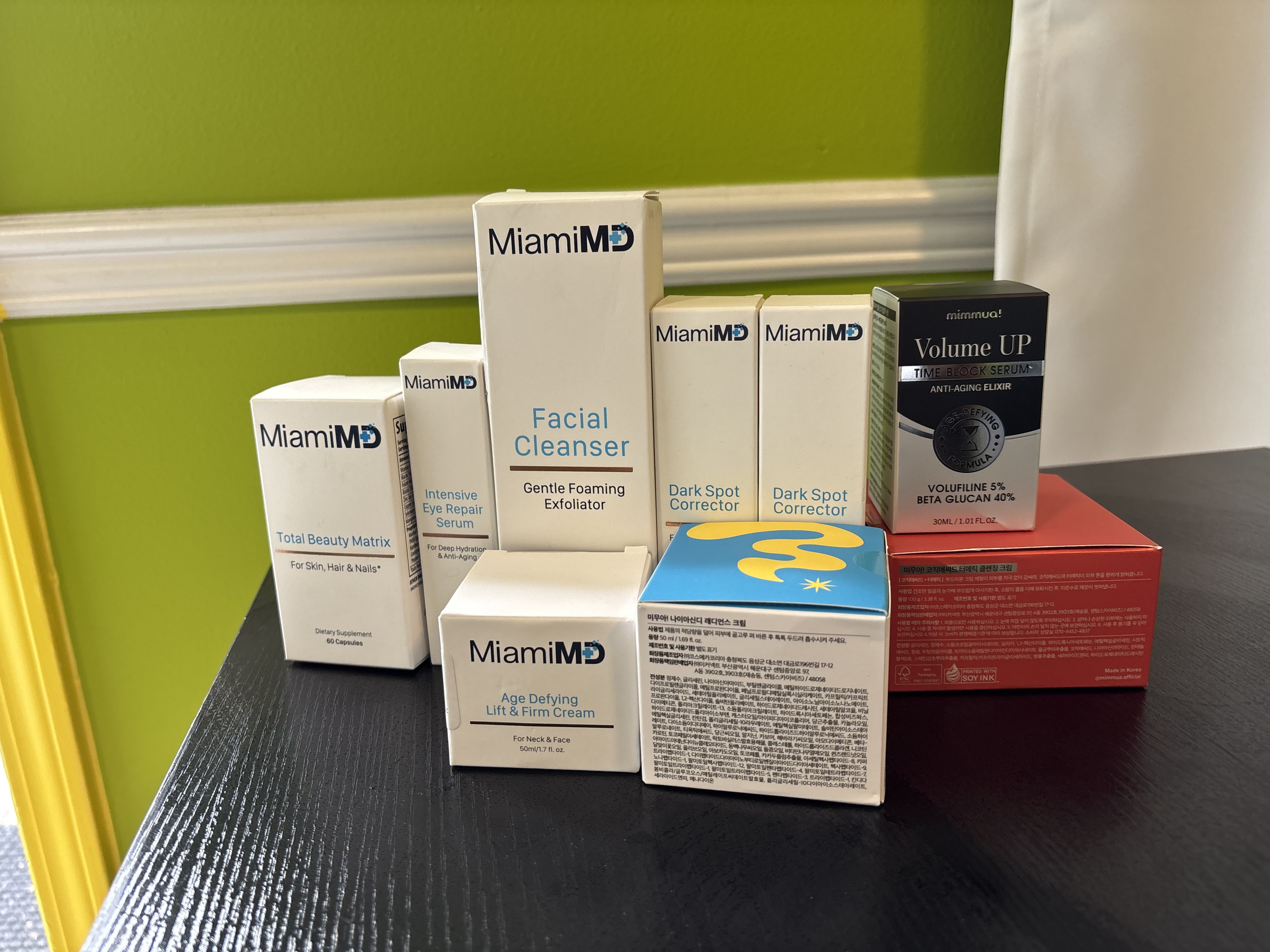 MiamiMD professional skincare products used in treatments